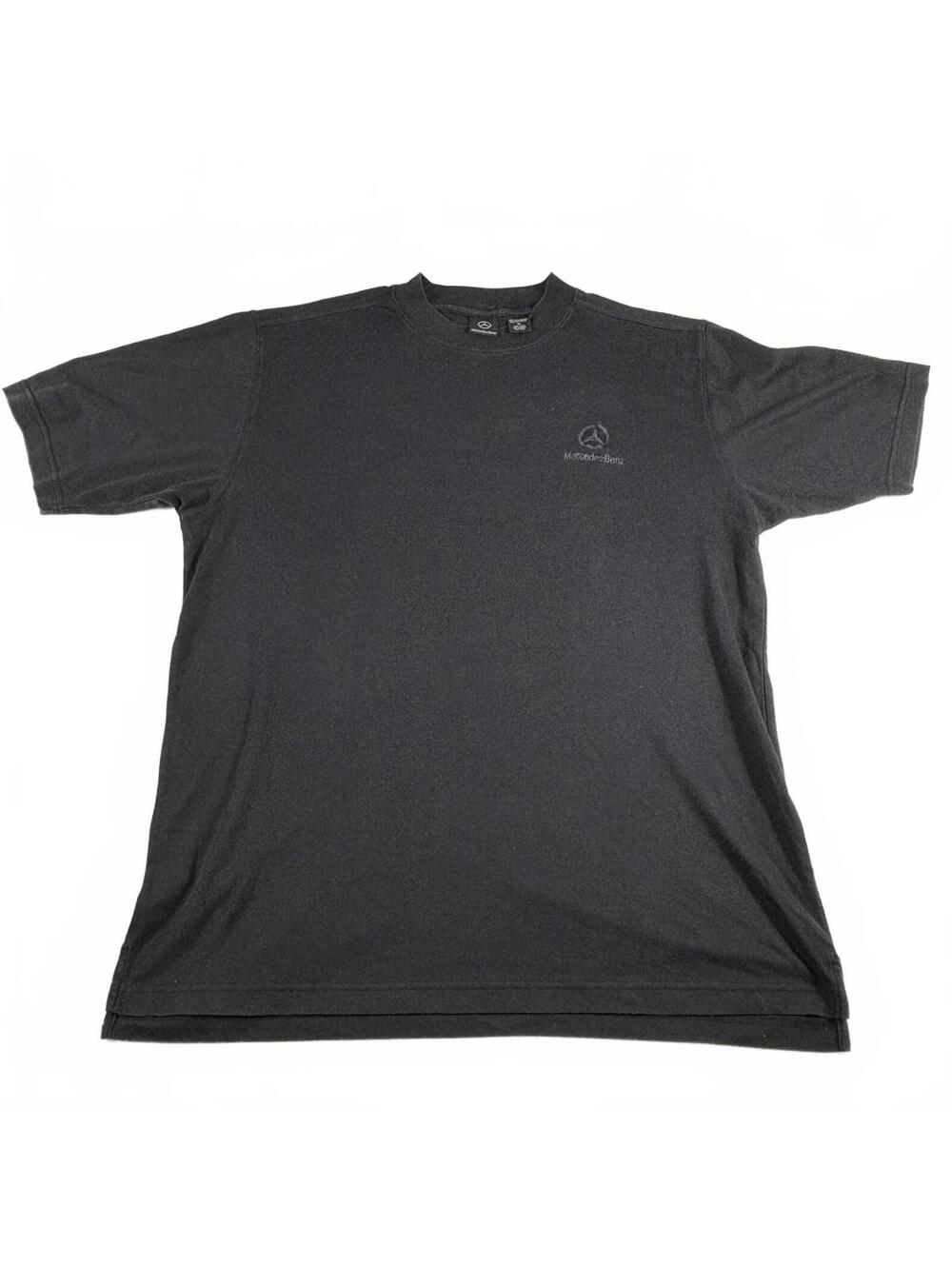 Mercedes Benz Men's Mock Neck Black Embroidered Shirt Size XL
